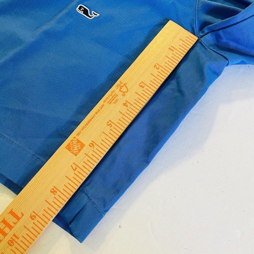 Vineyard Vines Shorts Men 36 Blue Breaker Chino Khaki Whale Cotton Nwt - Picture 6 of 6